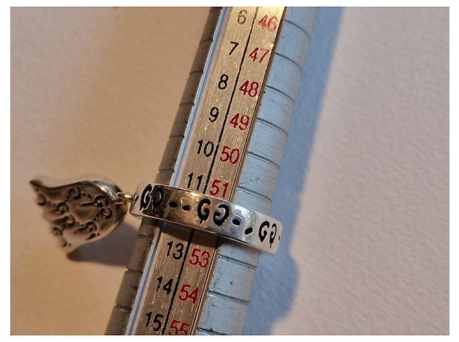 Gucci fantasma d'argento 925 e diamanti grigi - vista 7