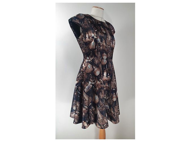 Ted Baker Kleid aus Polyester Mehrfarbig XL Mehrfarben - Ansicht 3