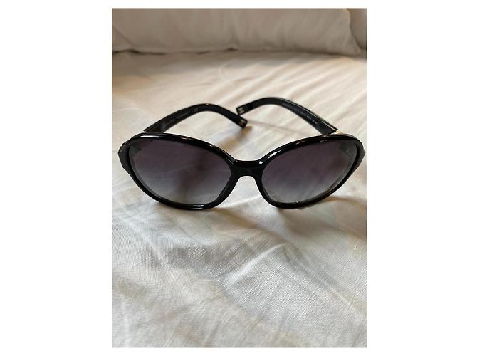 Chanel Obal-Sonnenbrille Schwarz - Ansicht 2
