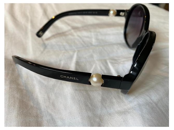 Chanel Obal-Sonnenbrille Schwarz - Ansicht 3