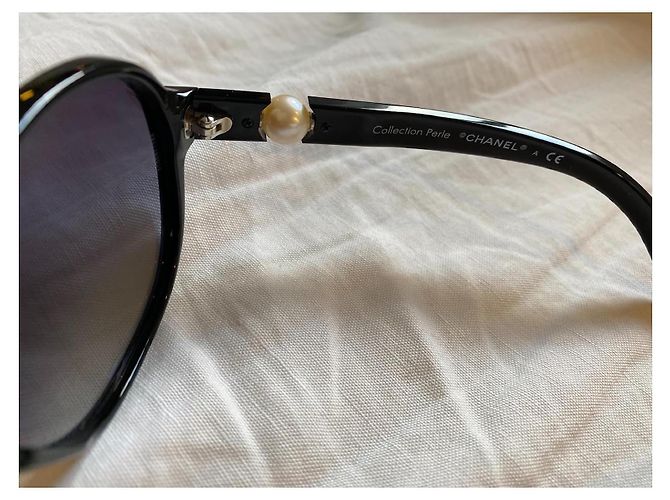 Chanel Obal-Sonnenbrille Schwarz - Ansicht 4