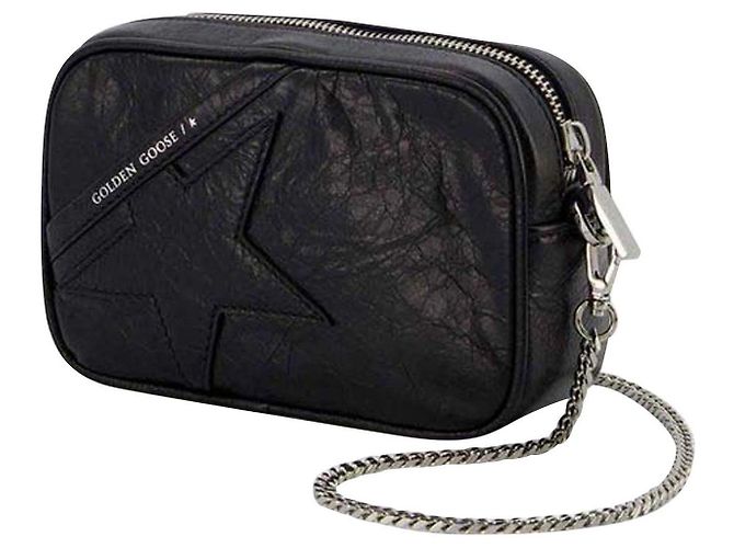 Golden Goose Deluxe Brand Borsa Hobo Mini Star - Golden Goose - Nera - Pelle - vista 2