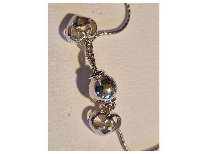 Gucci Cuore in argento sterling GG 925 e legno Rosso - vista 3