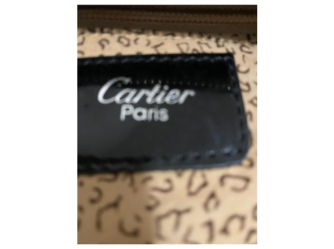 Borsa Cartier Panthère in vernice nera Nero - vista 5