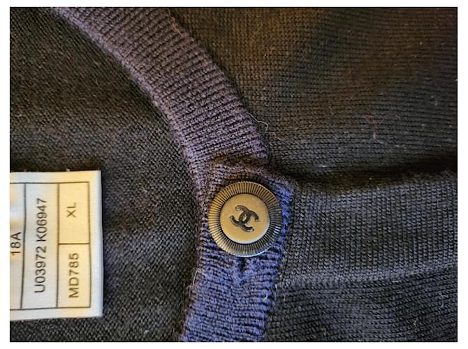 Chanel Chaleco Uniforme Negro Azul marino - vista 4