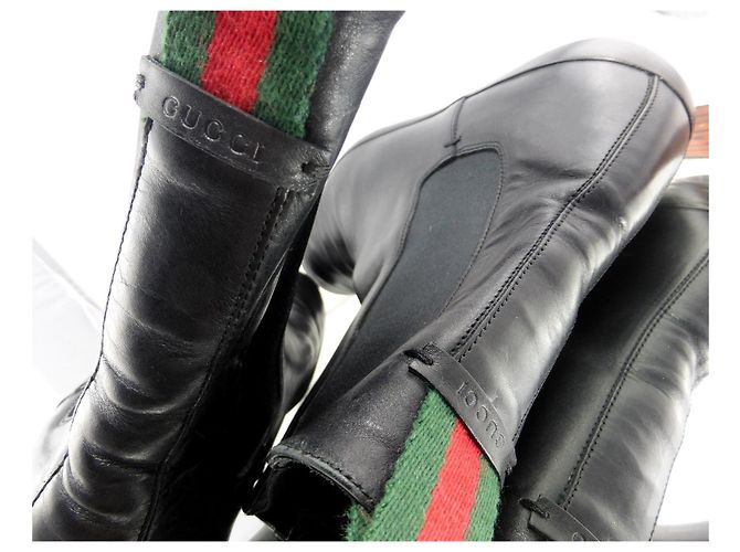 Gucci Black Leather Boots - view 3