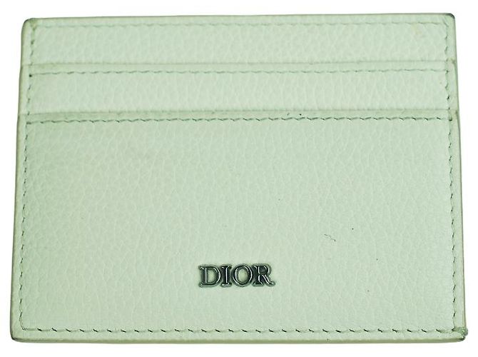 Tarjetero Dior de piel blanca Blanco - vista 3