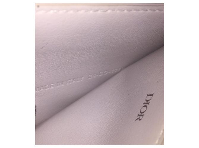 Tarjetero Dior de piel blanca Blanco - vista 6