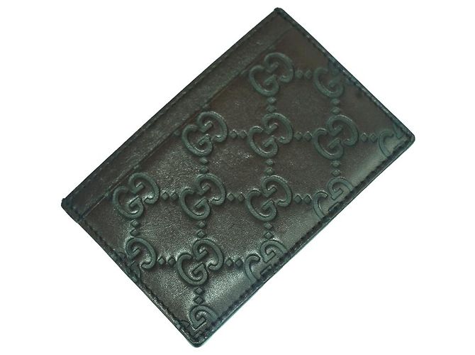 Gucci GG Card Case Brown Leather - view 3