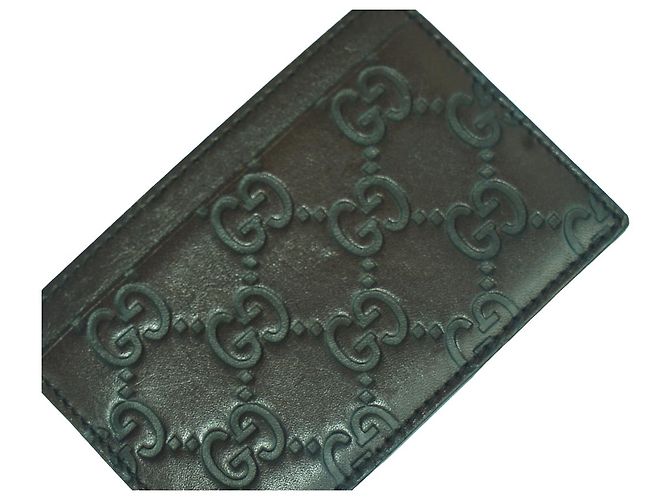Gucci GG Card Case Brown Leather - view 4