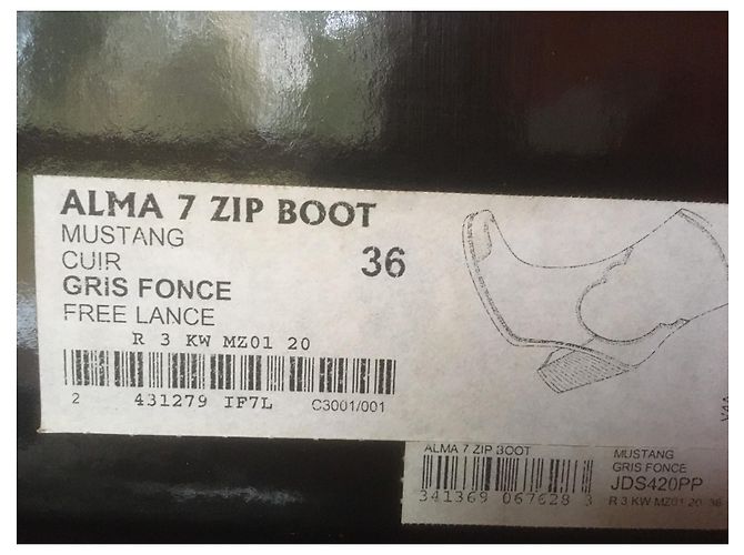 Botas Free Lance Alma 7 de cuero gris oscuro Gris antracita - vista 6
