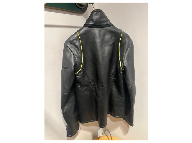 Chaqueta Chanel de piel de cordero negra Talla 38 Negro - vista 5