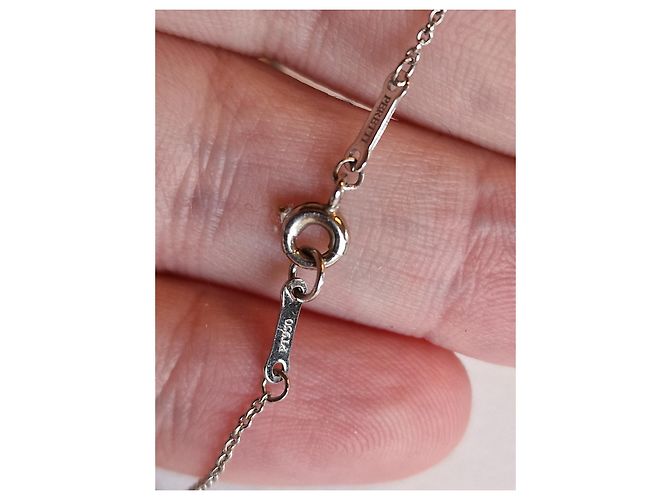 Tiffany & Co Croce in platino e diamanti Peretti Argento - vista 5