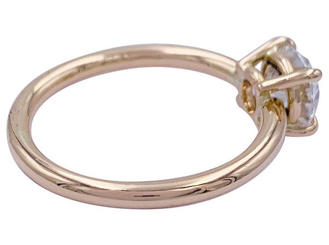 inconnue Solitärring aus Roségold, Diamant 1 Karat. - Ansicht 2