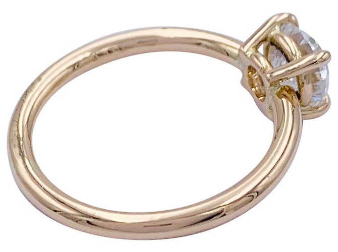 inconnue Solitärring aus Roségold, Diamant 1 Karat. - Ansicht 7