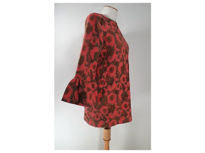 Autre Marque Langer Blazer Heart's Affair Baumwolle Polyester Mehrfarben - Ansicht 4