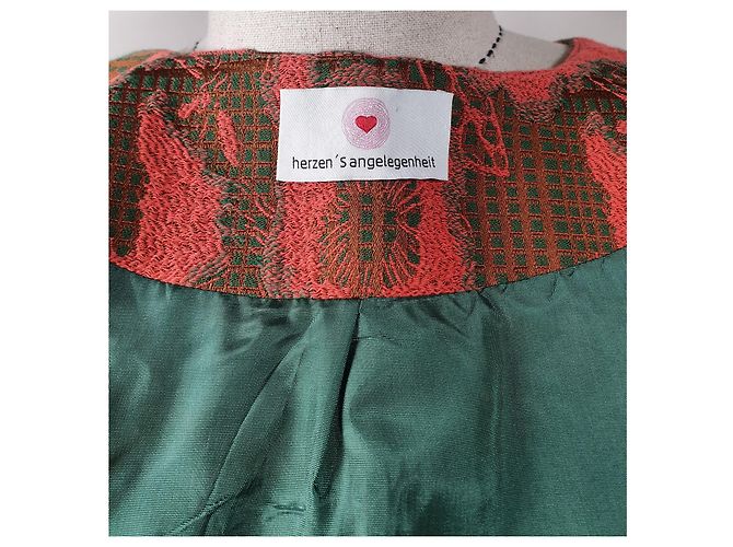 Autre Marque Langer Blazer Heart's Affair Baumwolle Polyester Mehrfarben - Ansicht 7
