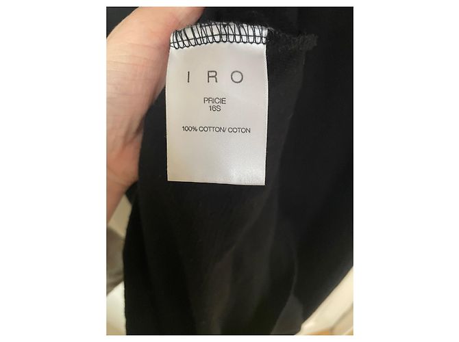 Vestido Iro de algodón negro XS - vista 7