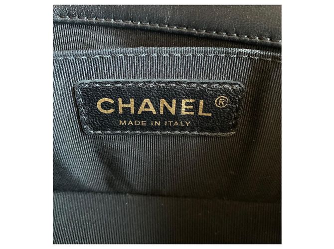 Borsa Chanel Boy piccola nera in pelle Nero - vista 3