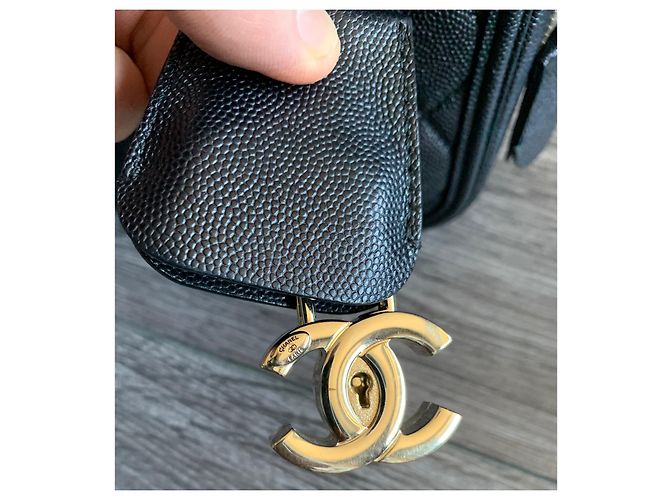 Chanel Filigrane Vanity Case Medium Tasche Schwarz - Ansicht 8