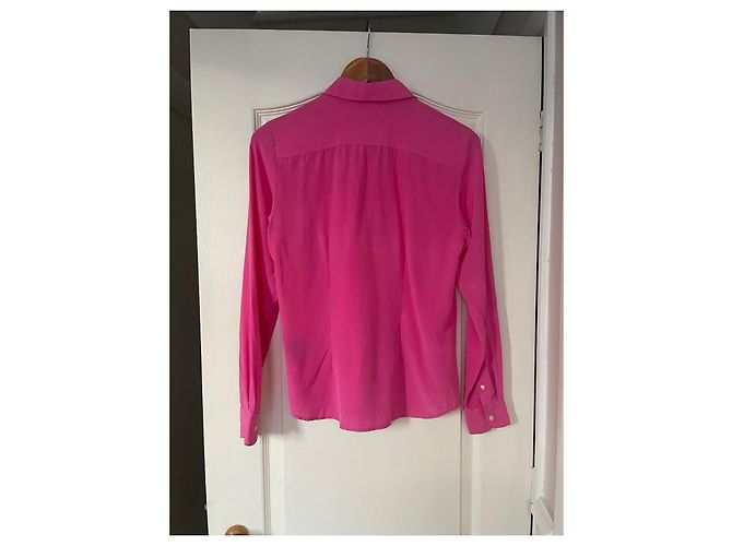 Camicia Lauren Ralph Lauren in seta rosa - vista 5
