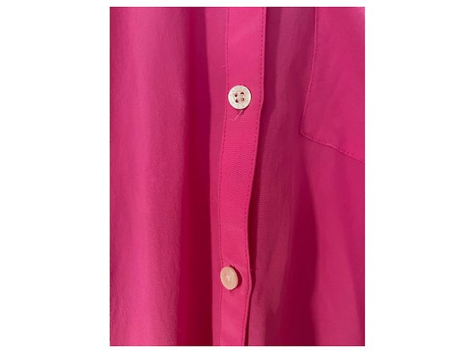 Camicia Lauren Ralph Lauren in seta rosa - vista 7