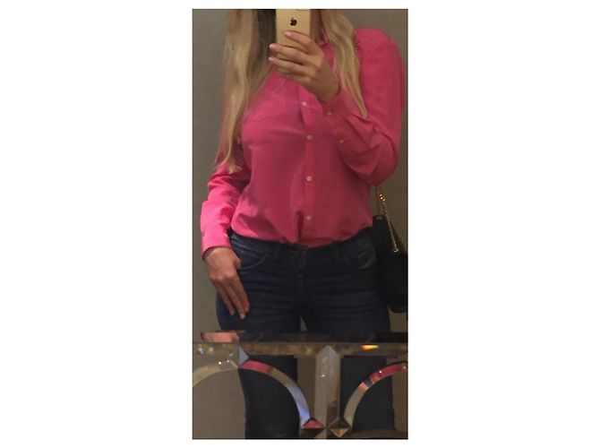 Camicia Lauren Ralph Lauren in seta rosa - vista 9