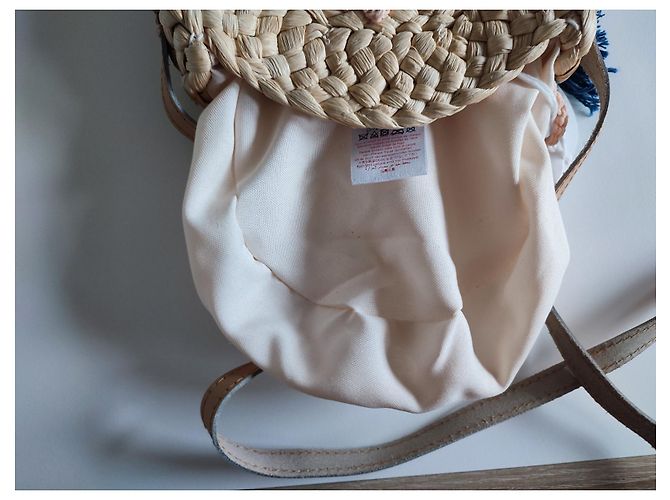 Borsa a mano Chloé in paglia color eggshell Bianco sporco - vista 9