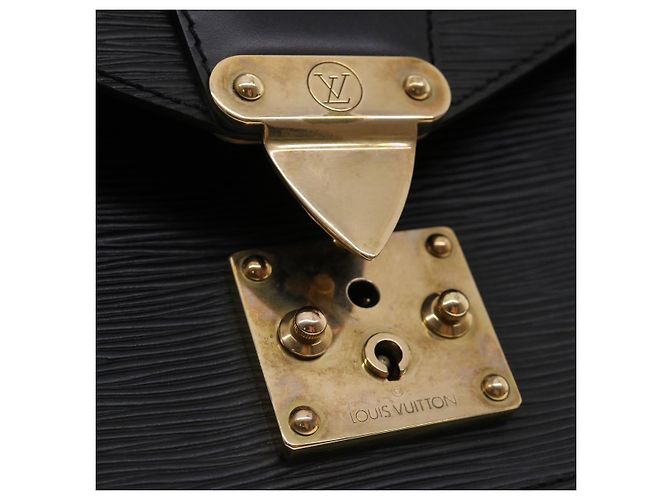 LOUIS VUITTON Borsa a mano Epi Monceau Nera M52122 LV Auth lt696 Nero - vista 7
