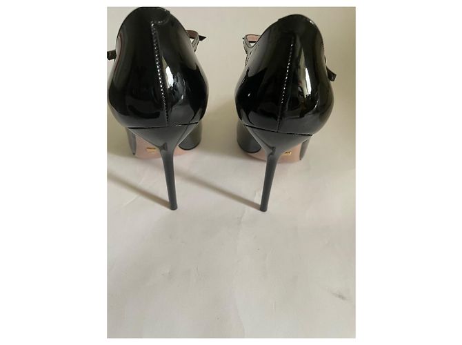 Décolleté classiche Gucci in pelle verniciata nera Nero - vista 6