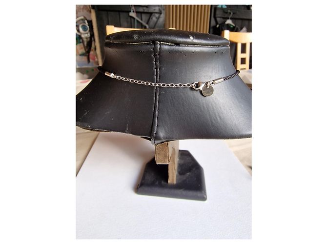 Autre Marque Note di porcellana,  seta solida e argento 925 Nero Bianco - vista 3