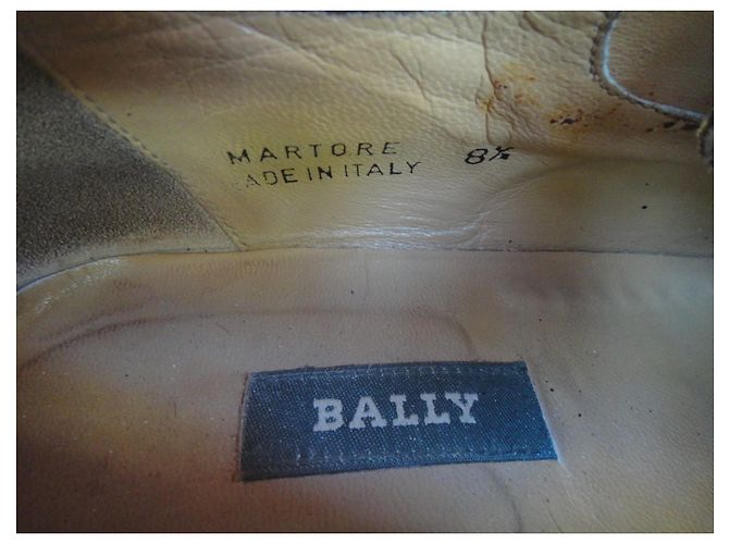 Derby Bally Martore in pelle marrone scuro 42,5 - vista 7