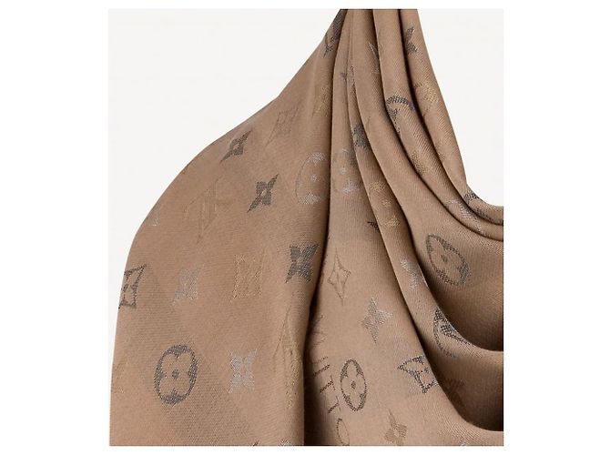 Louis Vuitton Bufanda del monograma Beige - vista 2