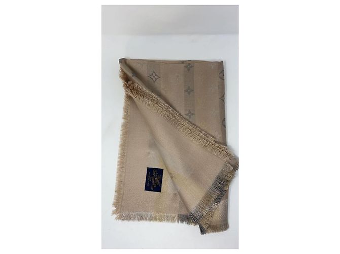 Louis Vuitton Bufanda del monograma Beige - vista 3
