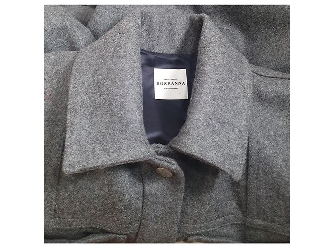 Abrigo Roseanna de lana gris Talla 36 - vista 6