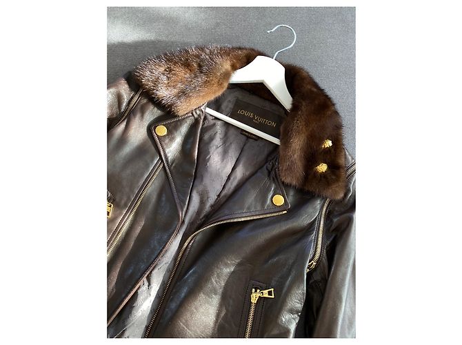 Louis Vuitton Lederjacke Braun - Ansicht 3