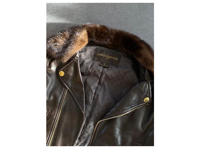 Louis Vuitton Lederjacke Braun - Ansicht 5