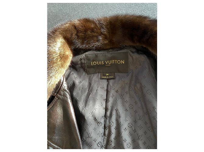 Louis Vuitton Lederjacke Braun - Ansicht 7