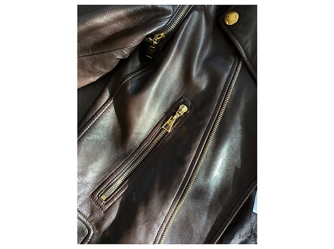 Louis Vuitton Lederjacke Braun - Ansicht 9