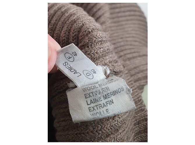 Fabiana Filippi Strickjacke Braun Merino Wolle - Ansicht 6