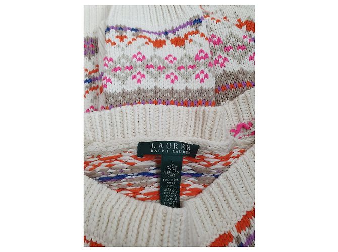 Ralph Lauren Pullover Baumwolle Wolle Mehrfarbig Größe L Mehrfarben - Ansicht 4