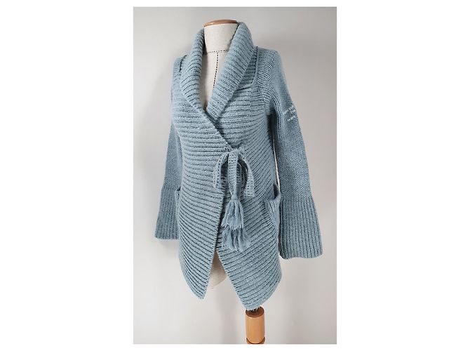 Odd Molly Strickjacke in Blau aus Wolle und Alpaka - Ansicht 2