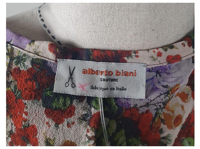 Camicetta Alberto Biani in seta multicolore - vista 6