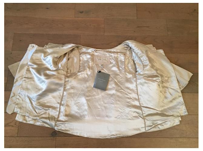 Autre Marque Python Leather Jacket Beige Silk Lining - view 3