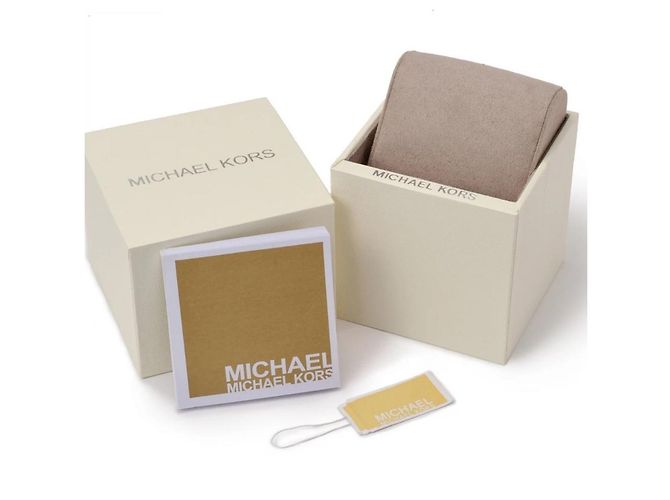 Orologio Michael Kors Lexington Cronografo Quadrante Argento D'oro - vista 4