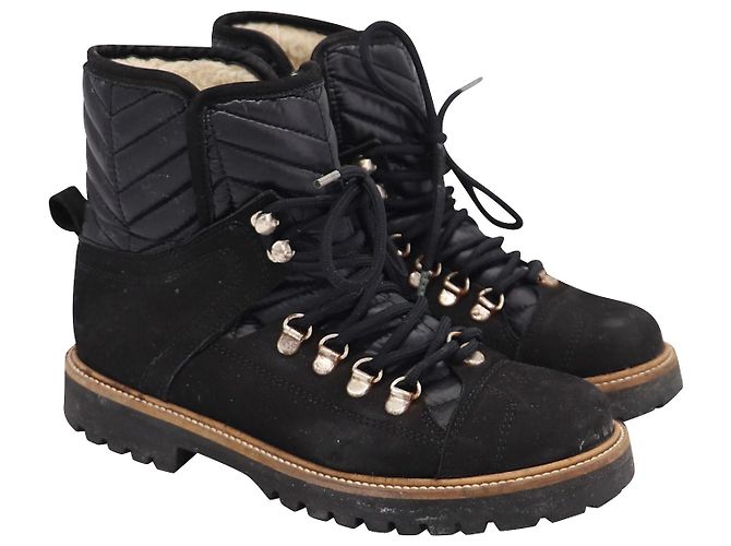 Stivaletto Ganni Edna in camoscio nero - vista 2