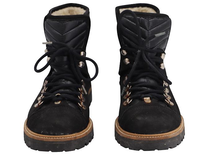 Stivaletto Ganni Edna in camoscio nero - vista 3