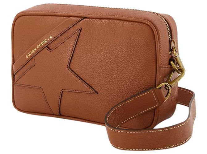 Golden Goose Deluxe Brand Sterntasche aus braunem Leder - Ansicht 2