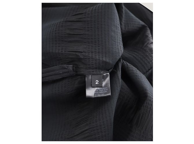 Rachel Comey Jumpsuit mit Gürtel aus schwarzer Seide - Ansicht 7