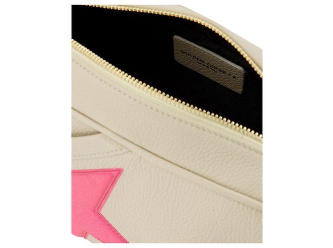Golden Goose Deluxe Brand Borsa Stella in Pelle Bianca - vista 4